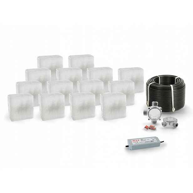 14x Led nájezdové svítidlo 12V IP68 Bc 14x14 cm