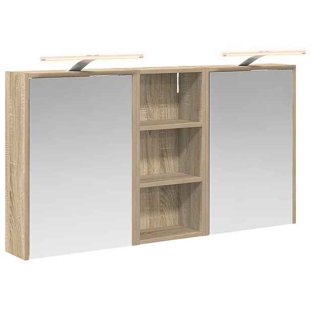 vidaXL Sada koupelnových skříněk 3 ks 116 x 16 x 62,5 cm