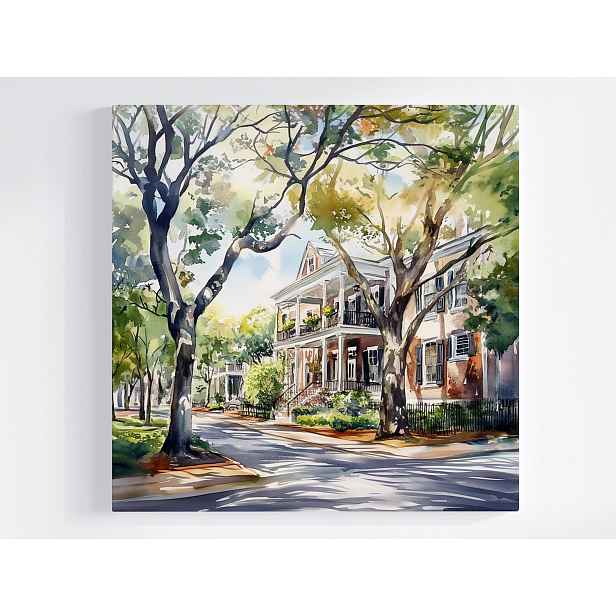Obraz Na Plátně Canvas Město Savannah Georgia Ulice Dům Rezidence 50x50