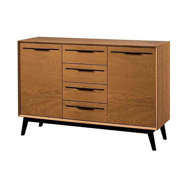 Szynaka Komoda Lazure 45 136 cm dub Rustikal karamelový