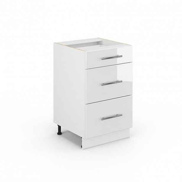 Vicco SKŘÍŇKA DO KOUPELNY Fame-Line Bílá vysoký lesk 50 x 82 cm bez pracovní desky
