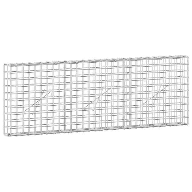 vidaXL Gabion s drátem 5 mm a síťkou 5x5 cm 150x10x50 cm