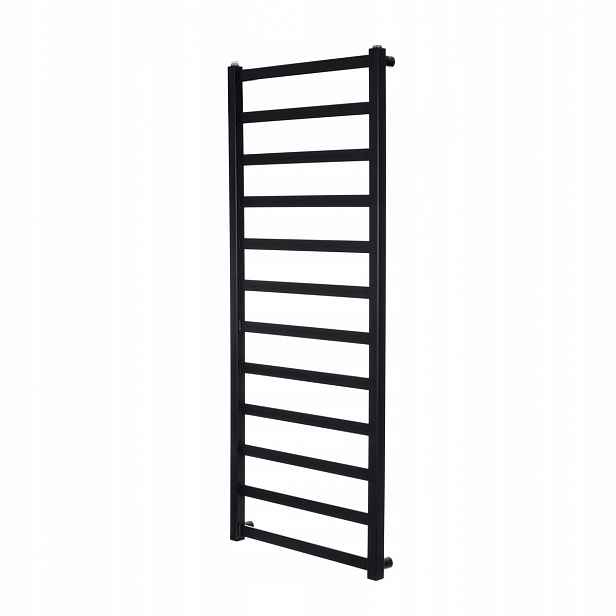 Koupelnový Radiátor Žebřík Černý 50 cm Vivo 130x50 Polský Výrobce
