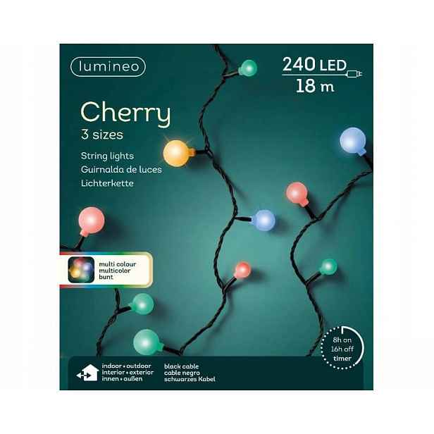 Venkovní osvětlení Cherry 240 Led 18m černý/vícebarevný