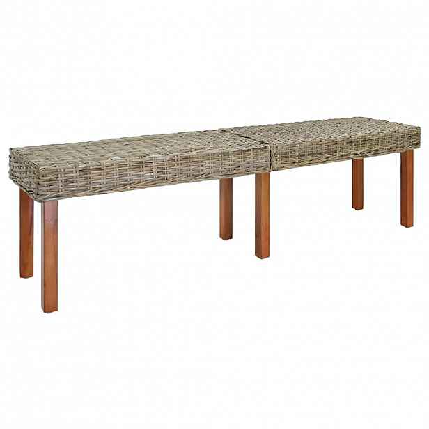 vidaXL lavice Přírodní 160 x 35 x 45 cm Masivní mangové dřevo