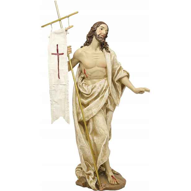 Figurka Ježíš Zmrtvýchvstalý ručně malovaná Velikonoce 30 cm