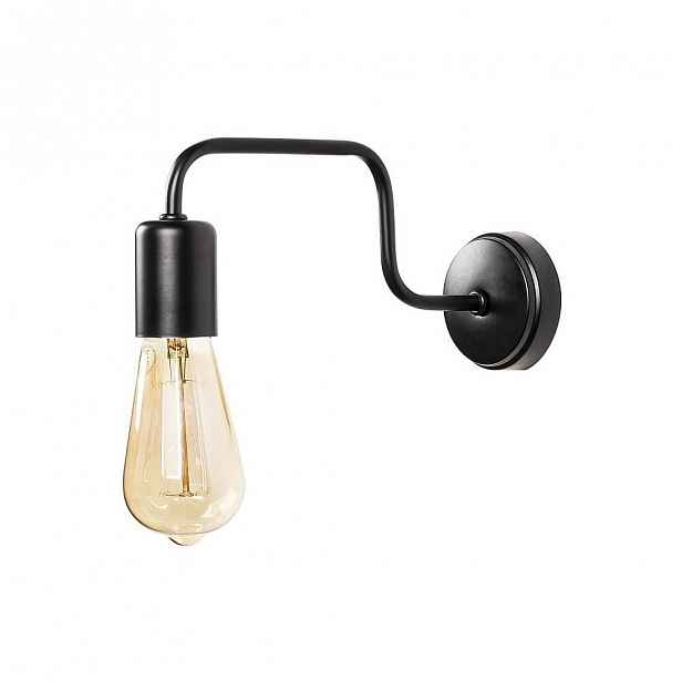 Černé kovové nástěnné svítidlo Opviq lights Isidora