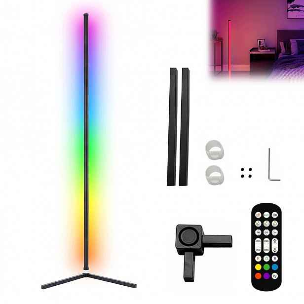 Led Podlahová Lampa Rgb 10W Stmívatelná Barevná Lampa Stojací Lampa