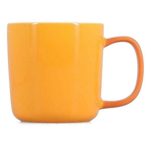 Oranžový hrnek z kostního porcelánu 370 ml Mae – ONA