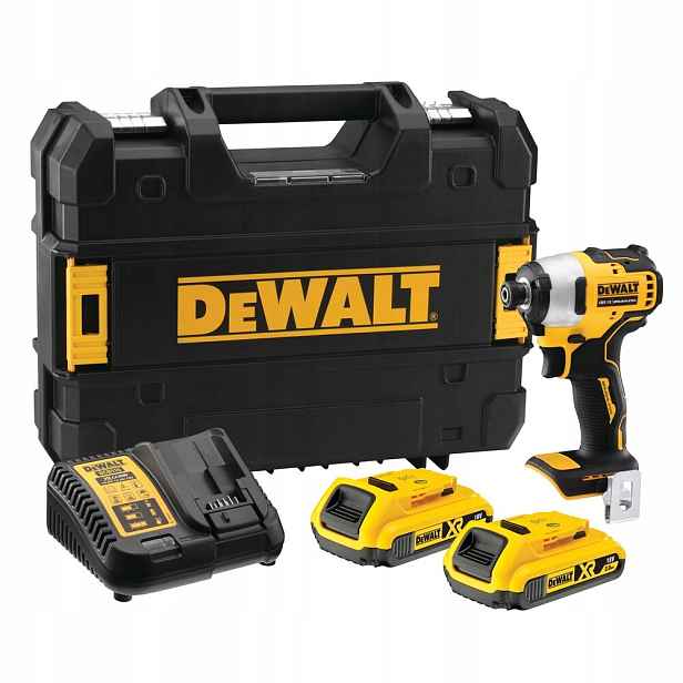 rázový utahovák 1/4" 18V 2x2,0Ah Dewalt [DCF809D2T-QW]