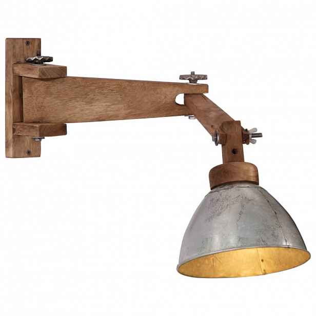 vidaXL Nástěnná lampa 25 W vintage stříbrná E27