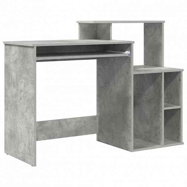 vidaXL Stůl Betonově šedá 120,5 x 44 x 88,5 cm Kompozitní dřevo