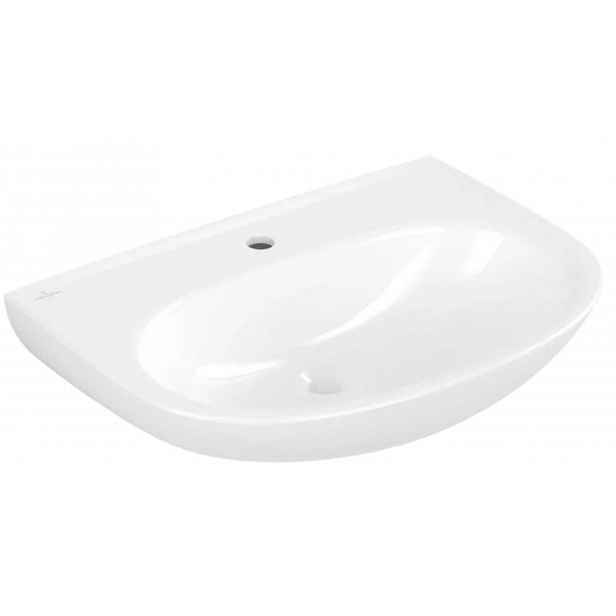Villeroy & Boch O.novo - Umyvadlo 65x48 cm, bez přepadu, otvor pro baterii, alpská bílá 4A406601