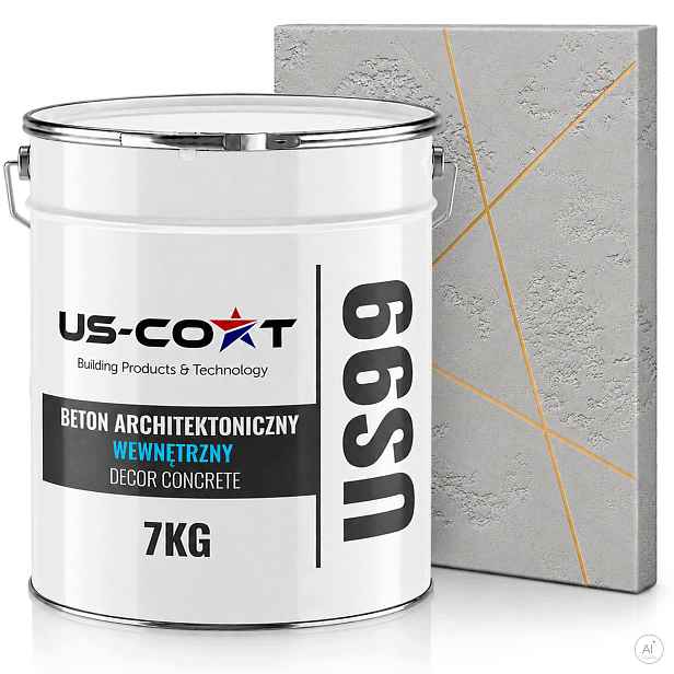 Vnitřní Architektonický Beton Šedý Světlý F264 5m2 7kg Omítka Na Zeď