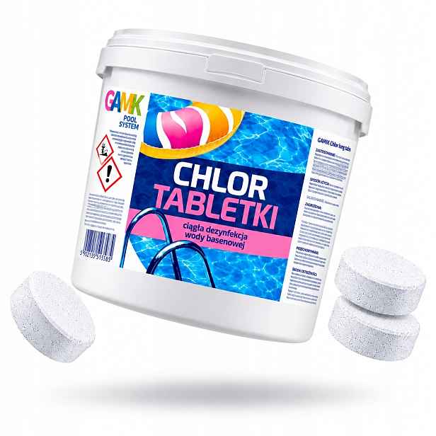 Volně Rozpustné Chlorové Tablety 200 G 3 Kg Do Bazénu Dezinfekce Vody