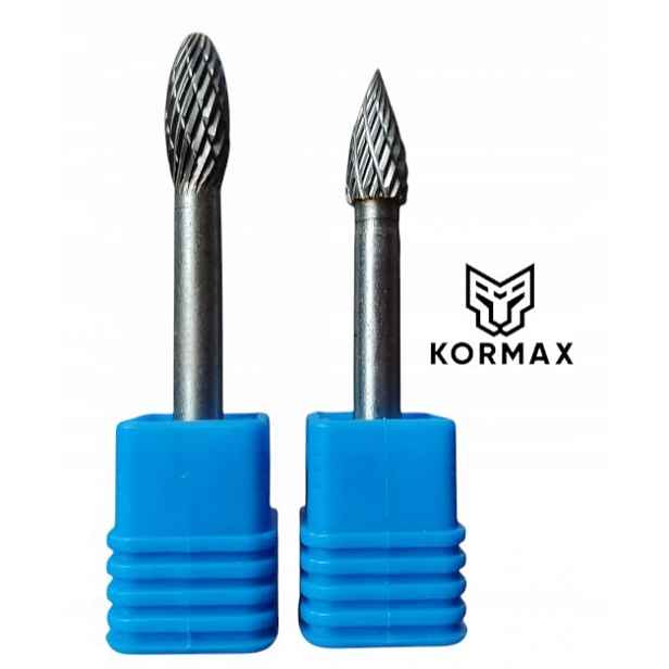 Fréza pilník vysokorychlostní rotační 8 mm na kov s karbidem Set 2ks