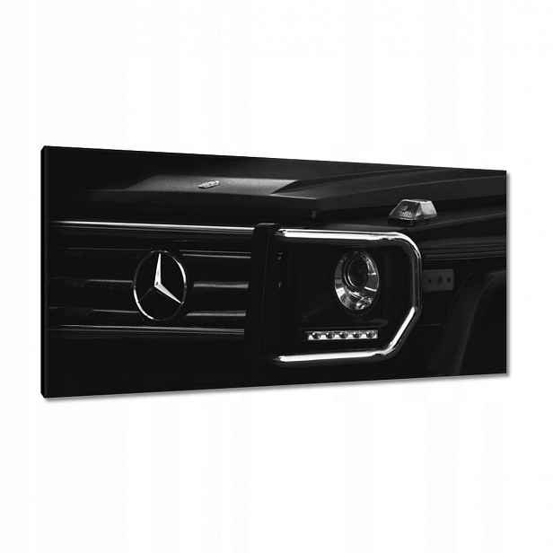 Obrazy 115x55 Mercedes černý terénní