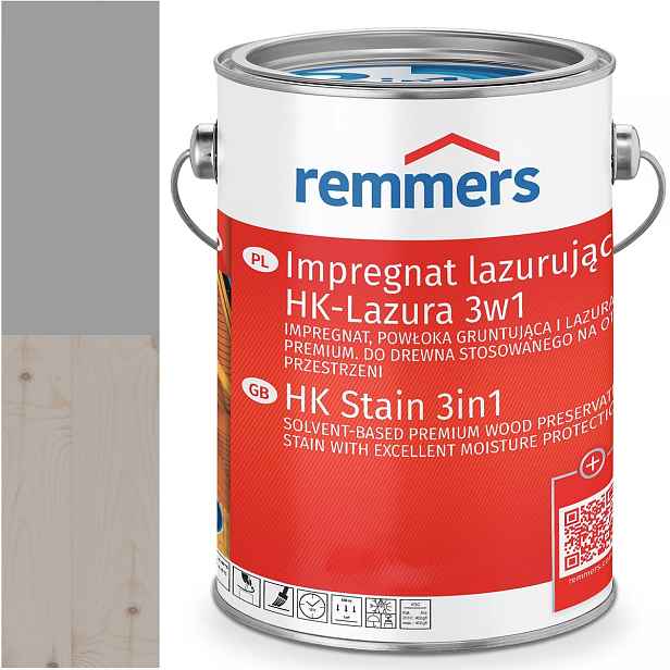 Remmers HK-Lasur Ochranná lazura na dřevo Ral 7004 Signální Šedá 20L