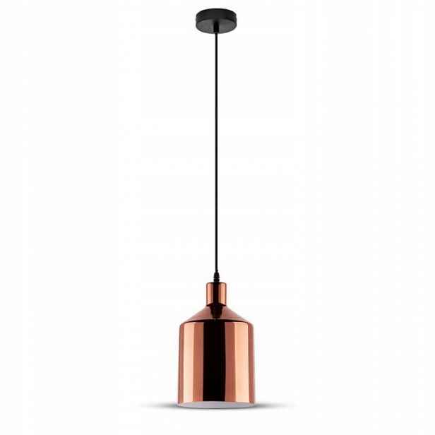 Závěsná Lampa Bodová Nad Barový Stůl Ostrov Stínidlo Chromovaná Růžová Zlato 17 CM
