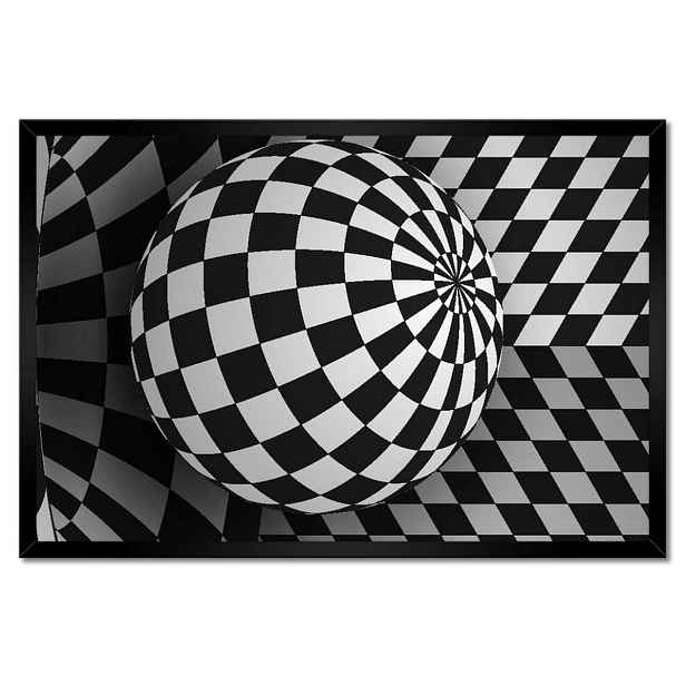 Plakáty v rámu 60x40 Abstrackja černobílá