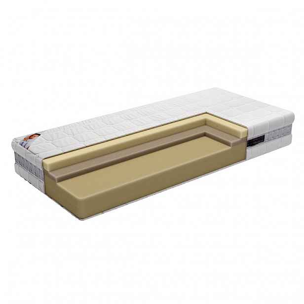 Matrace z paměťové pěny s hedvábným kašmírem Cashmere Plus 3.0, 100x200 cm