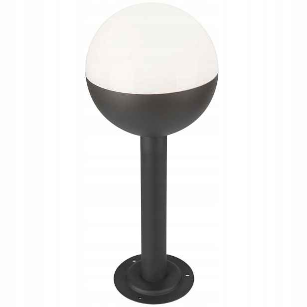 Polux Stojací zahradní lampa Ulsa E27 IP44 hliník 50 cm černá