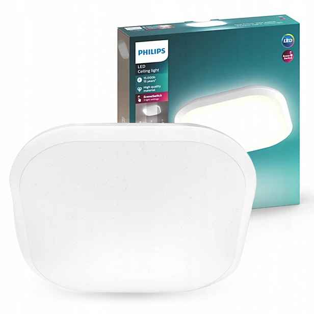 Stropní Svítidlo Led Stropní Svítidlo Na omítku 18W 4000K Bílá 30cm Philips Cavanal