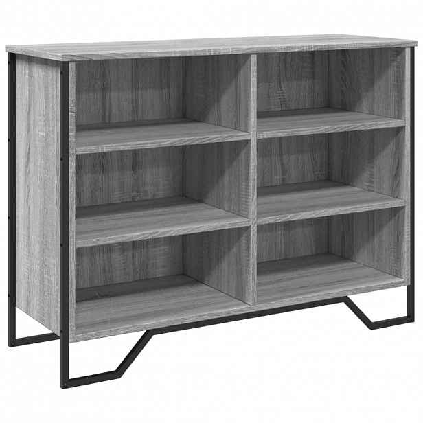 vidaXL Příborník šedý sonoma 101 x 35,5 x 74,5 cm kompozitní dřevo