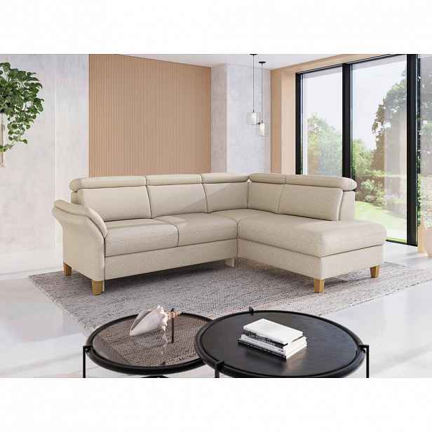 Sit & More ROHOVÁ SEDAČKA, textil, krémová