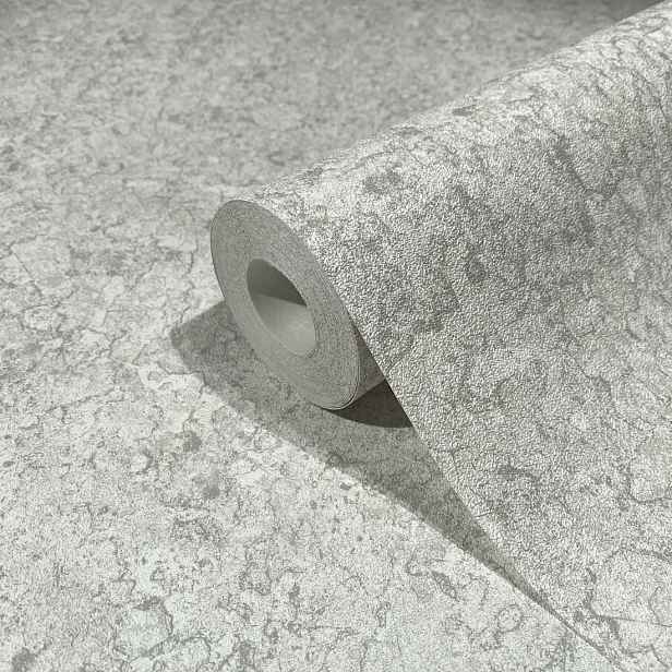 Šedá vinylová tapeta na flizelině, efekt betonu, vinyl na flizelině tapety