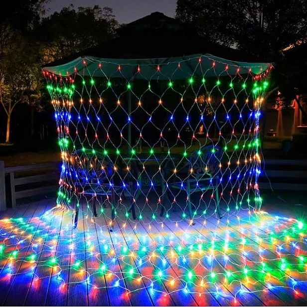 Světelná síť Vánoční světla Girlanda Led Závěs 3 m x 2 m Barevná