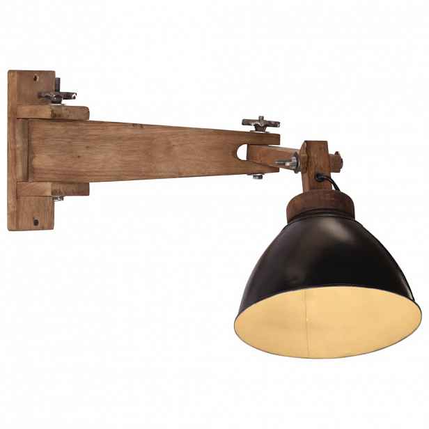 vidaXL Nástěnná lampa 25 W černá E27