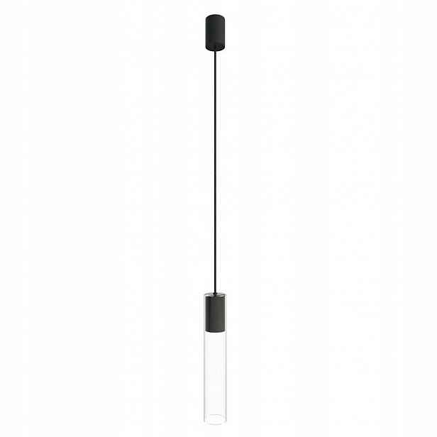 Závěsná lampa Cylinder černá, moderní design nad stůl Nowodvorski