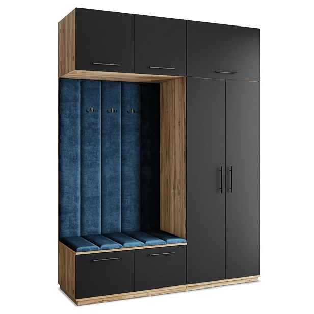 MASSENO MODERNÍ PŘEDSÍŇOVÁ SESTAVA REMA, 180/240/60 cm, dub Wotan