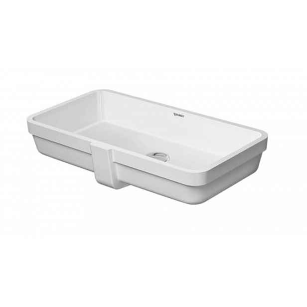 Duravit Vero Air - Umyvadlo vestavné 64x35 cm, s přepadem, bez otvoru pro baterii, bílá 0384600000