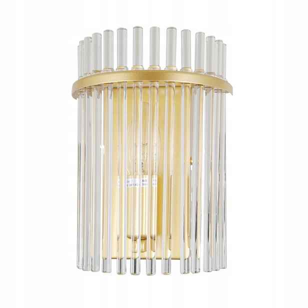 Nástěnná lampa Merto Zlatá Moderní E14 Sklo Průhledné Italux