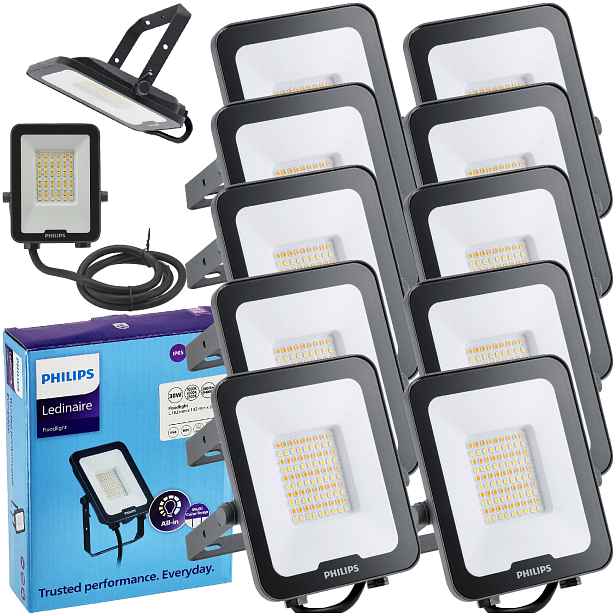 Philips Led reflektor 30W 3600lm Cct IP65 Lampa Ledinaire Venkovní x10
