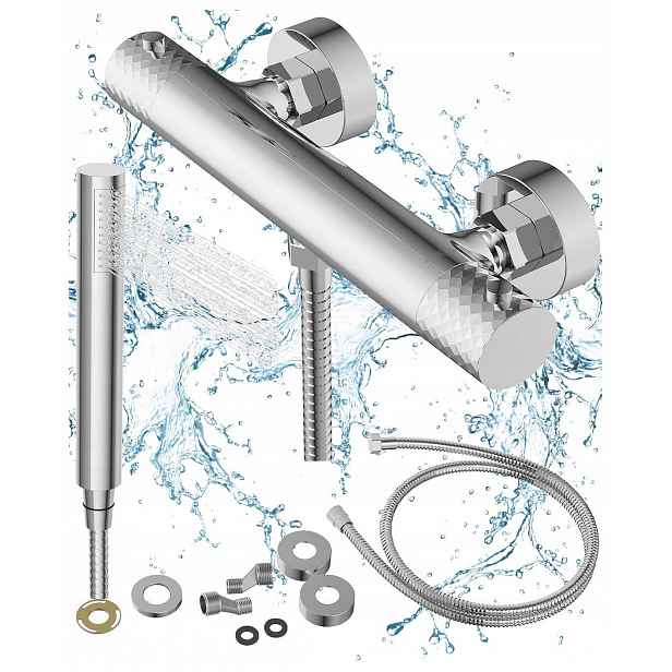 Termostatická sprchová baterie chrom baterie Glami termostat sprchová hlavice