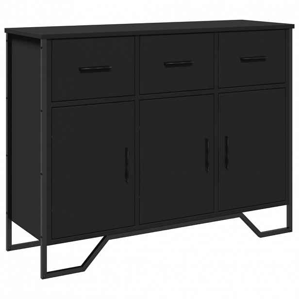 vidaXL Příborník černý 97 x 32,5 x 74,5 cm kompozitní dřevo