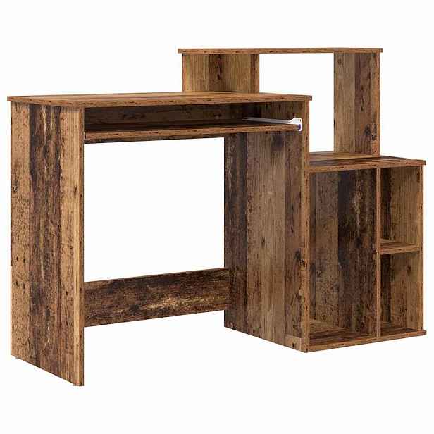 vidaXL Stůl Staré dřevo 120,5 x 44 x 88,5 cm Kompozitní dřevo