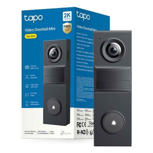 Videotelefon TP-Link Tapo D205 2K WiFi Bezdrátový