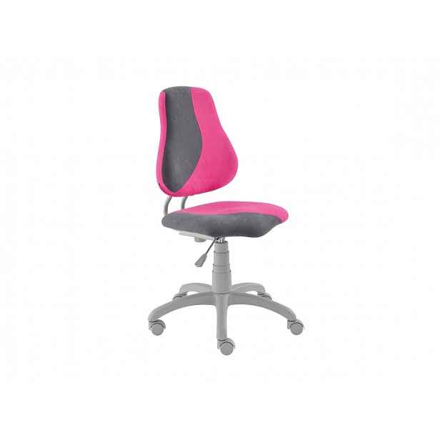 Dětská židle FUXO S, růžová/šedá