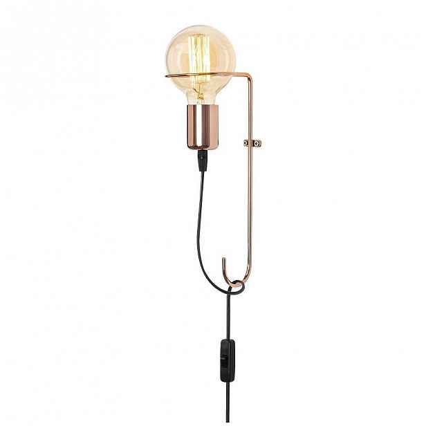 Kovové nástěnné svítidlo v měděné barvě Opviq lights Rodopi