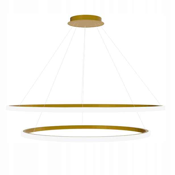 Led Lustr Zlatý Toolight LHJ008-CP2 Brush Gold Ring Do Obývacího Pokoje Jídelny