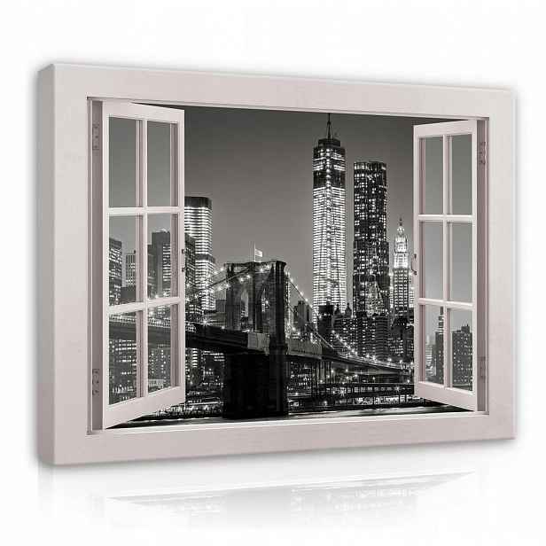 Wallarena OBRAZY NA PLÁTNĚ Obývací pokoj s motivem města New York 80x60