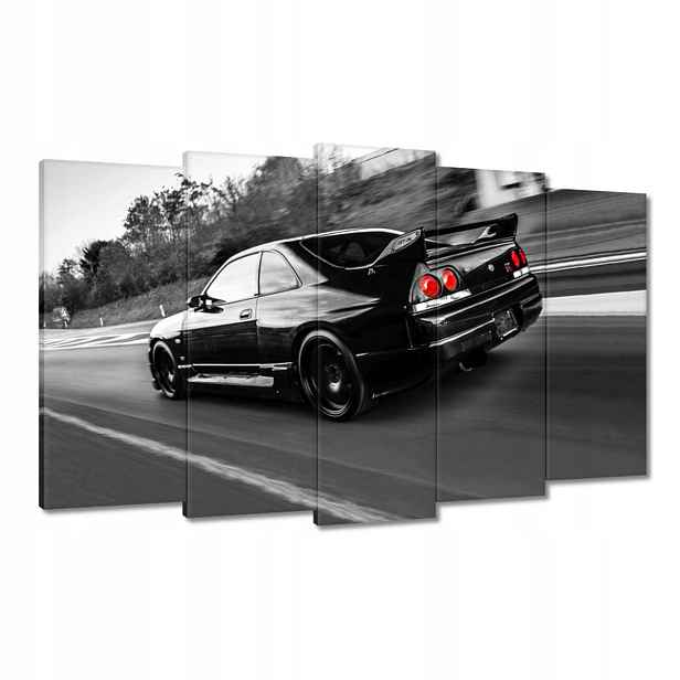 Obrazy 100x60 Černý Nissan Gtr Sport