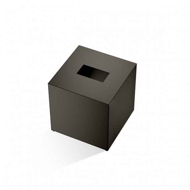 Box na papírové kapesníky Decor Walther CUBE, tmavý bronz 0845617