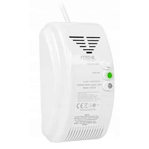 Detektor detektor plynu a čadu 230 V