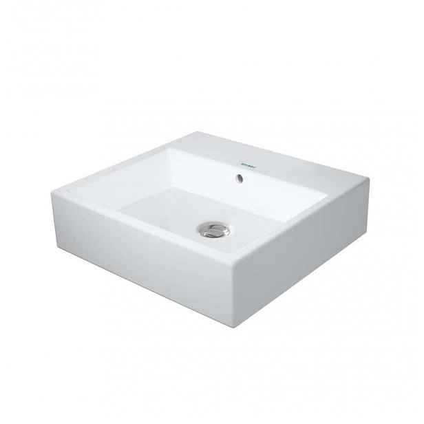 Duravit Vero Air - Umývátko 45x35 cm, s přepadem, bez otvoru pro baterii, bílá 0724450060