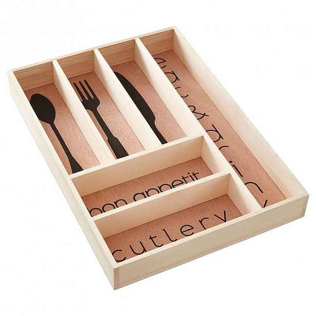 Úložný box na příbory z borovicového dřeva Premier Housewares Modern